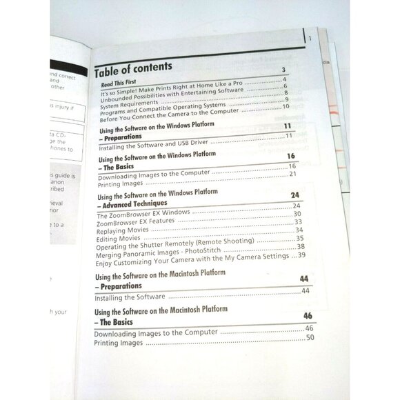 Canon Digital Camera Solution Disk V30.0 With Software Guide For Windows & Macin - Picture 2 of 5